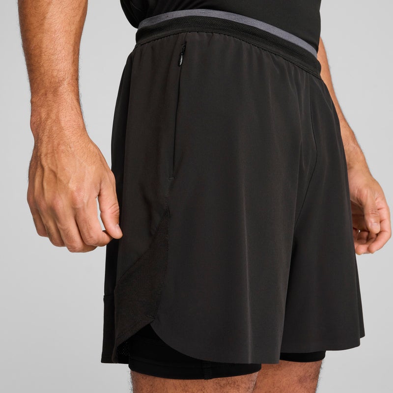 PUMA TRAINING TECH Mens Black 2-in-1 Shorts - Image 5